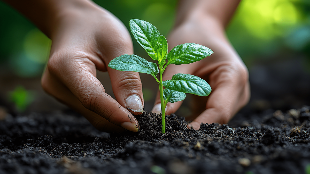 Rebuilding and Healing the Gut Barrier New plant growth symbolizing gut barrier repair